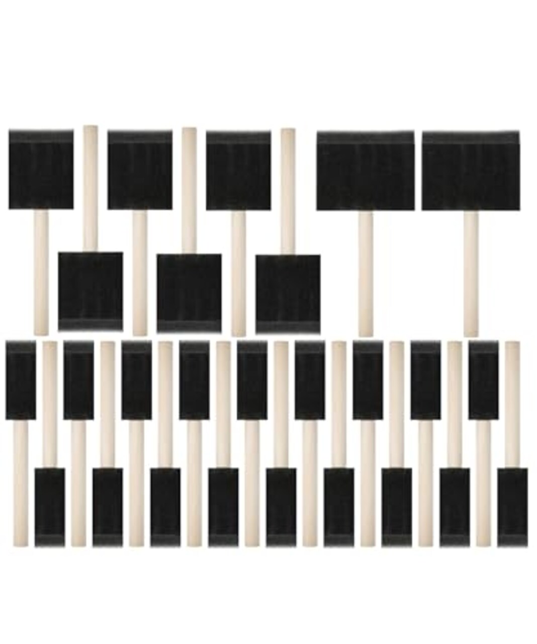26 Pack Foam Paint Brushes,, 1”, 2” & 3”, Sponge Brushes, Sponge Paint Brush, Foam Brushes for Painting, Foam Brushes for Staining, Paint Sponges, Foam Brushes for Mod Podge Brushes